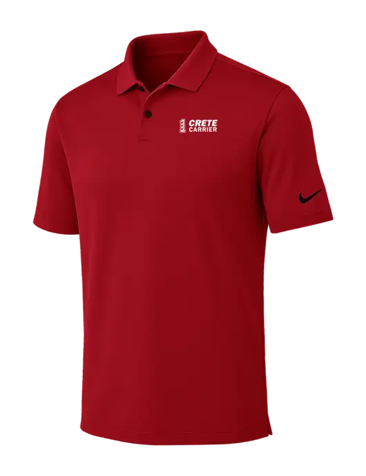 Nike Red Dri-FIT Vapor Polo w/Crete Carrier Logo