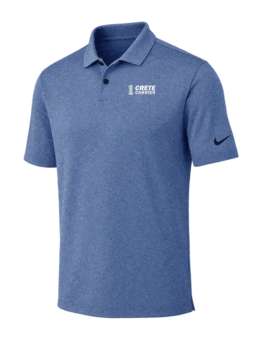 Nike Dark Royal Heather Dri-FIT Vapor Polo w/Crete Carrier Logo