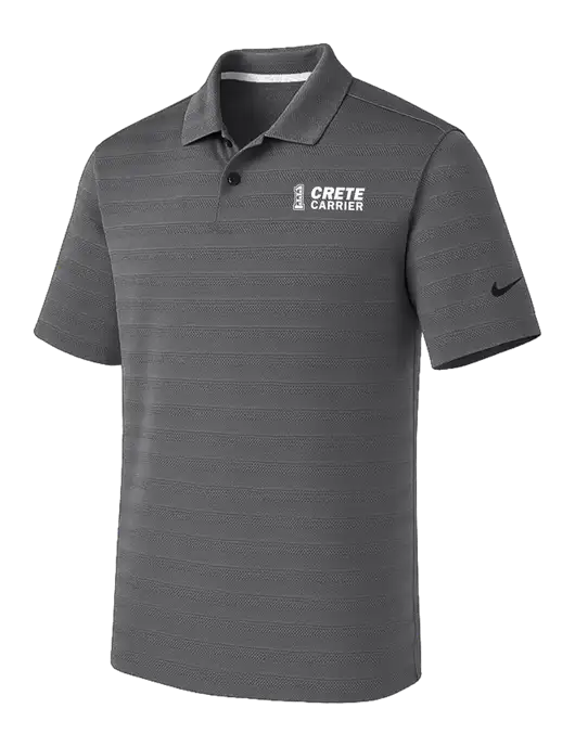 Nike Dark Medium Grey Dri-FIT Vapor Jacquard Polo w/Crete Carrier Logo