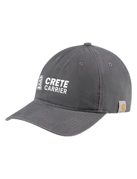 Carhartt Dark Grey Cotton Canvas Cap w/Crete Carrier Logo