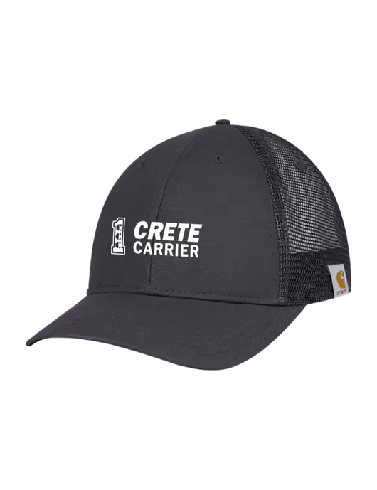 Carhartt Dark Grey Canvas Trucker Cap w/Crete Carrier Logo