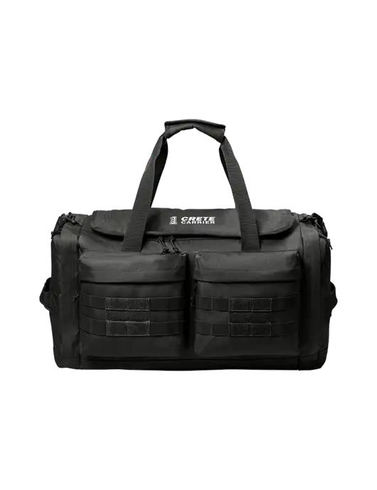 CornerStone Black Tactical Duffel w/Crete Carrier Logo