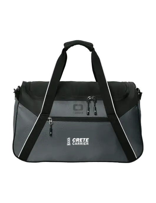OGIO Dark Medium Grey/Black Inception Duffel w/Crete Carrier Logo