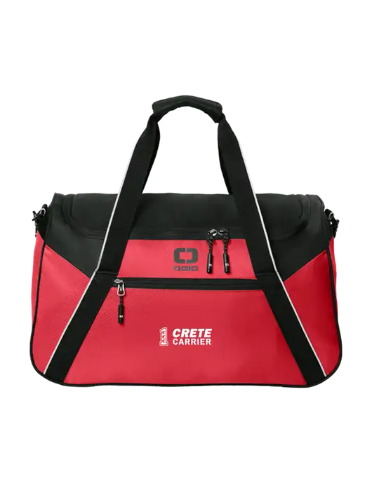 OGIO Red/Black Inception Duffel w/Crete Carrier Logo