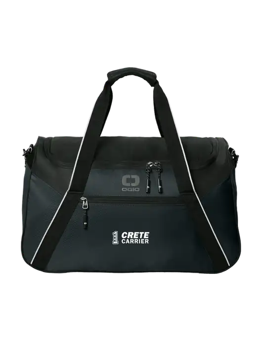 OGIO Black Inception Duffel w/Crete Carrier Logo