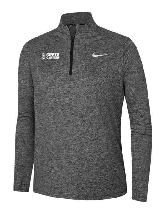 Nike Black Heather Womens Dri-FIT Element 1/2-Zip Pullover w/Crete Carrier Logo
