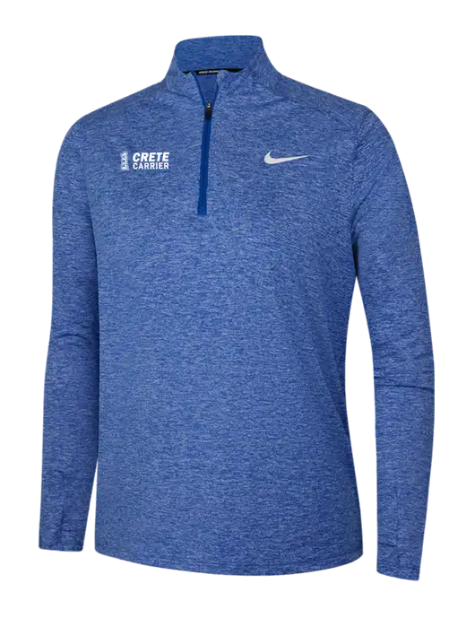 Nike Royal Heather Womens Dri-FIT Element 1/2-Zip Pullover w/Crete Carrier Logo