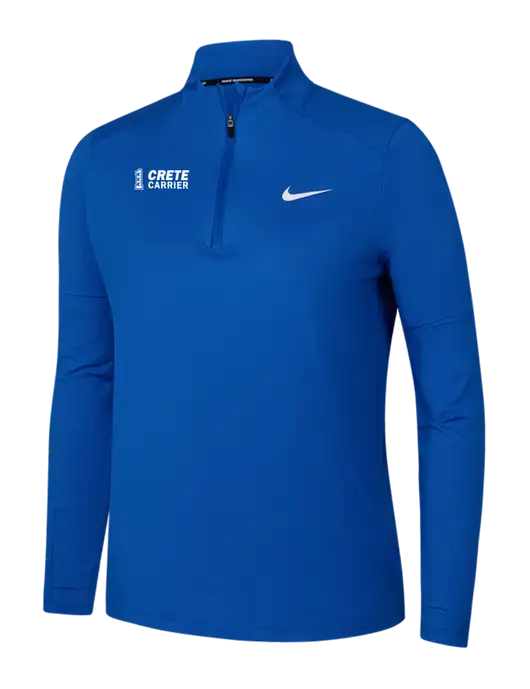 Nike Royal Womens Dri-FIT Element 1/2-Zip Pullover w/Crete Carrier Logo
