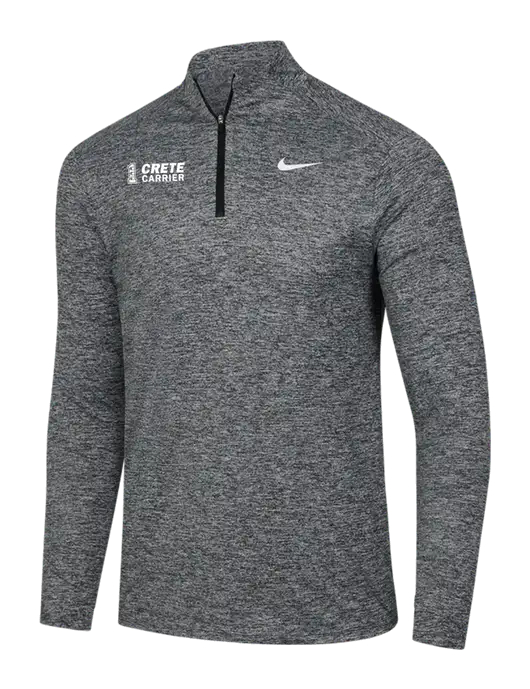 Nike Black Heather Dri-FIT Element 1/2-Zip Pullover w/Crete Carrier Logo