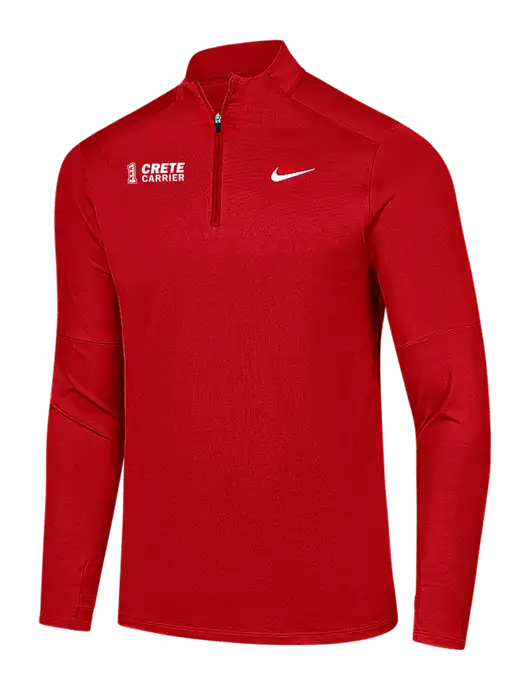 Nike Red Dri-FIT Element 1/2-Zip Pullover w/Crete Carrier Logo