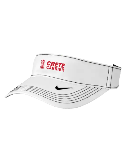 Nike White Dri-FIT Ace Visor w/Crete Carrier Logo