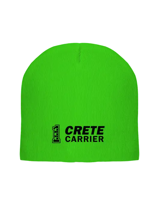 Safety Green Element Knit Beanie w/Crete Carrier Logo