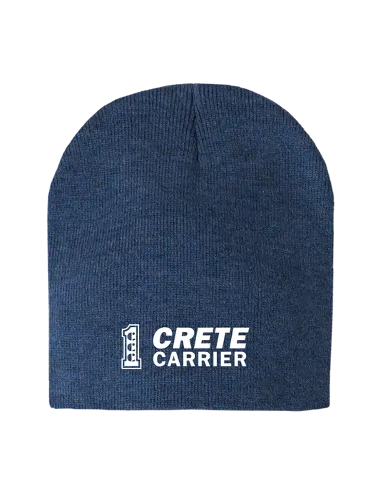 Dark Royal Heather Element Knit Beanie w/Crete Carrier Logo