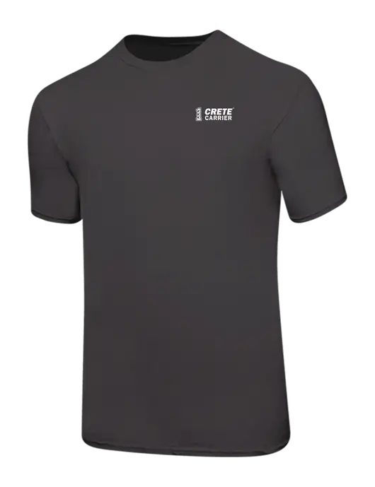 Ring Spun Charcoal 4.5 oz T-Shirt w/Crete Carrier Logo