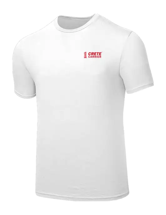 Seriously Soft White T-Shirt w/Crete Carrier Logo