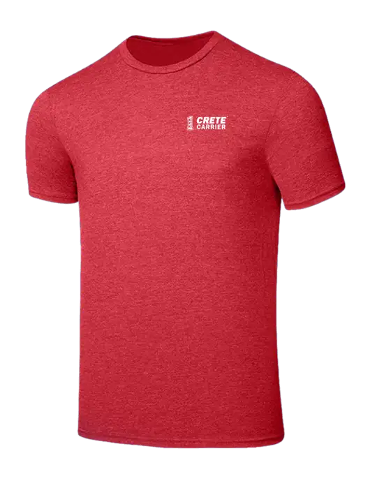 Seriously Soft Heathered Red T-Shirt w/Crete Carrier Logo