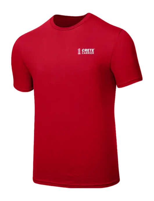 Seriously Soft Red T-Shirt w/Crete Carrier Logo