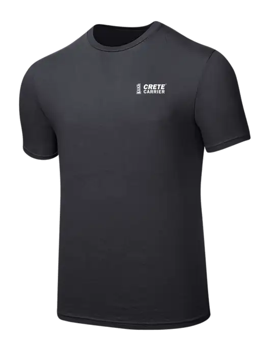 Seriously Soft Charcoal T-Shirt w/Crete Carrier Logo