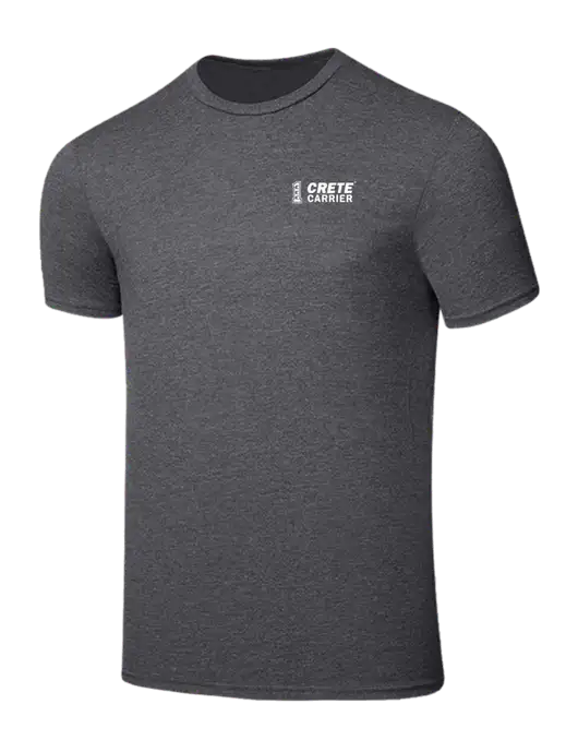 Seriously Soft Heathered Charcoal T-Shirt w/Crete Carrier Logo