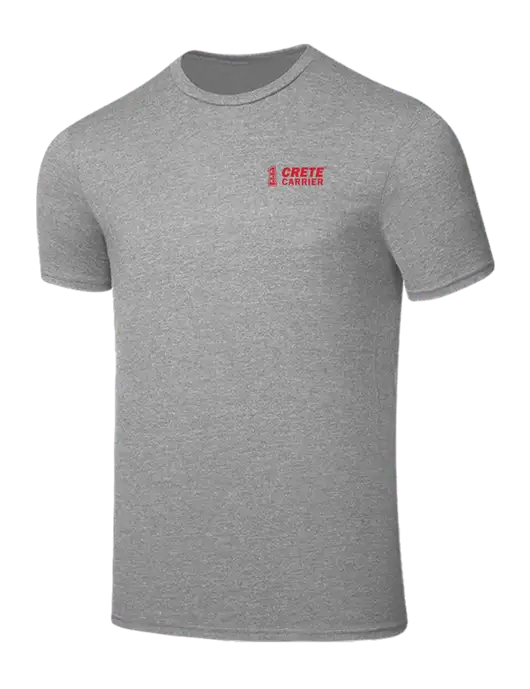 Seriously Soft Light Heather Grey T-Shirt w/Crete Carrier Logo