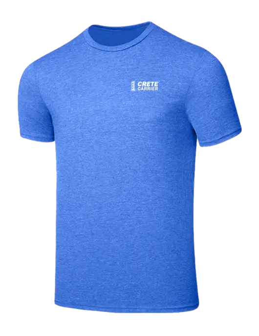 Seriously Soft Heathered Royal T-Shirt w/Crete Carrier Logo