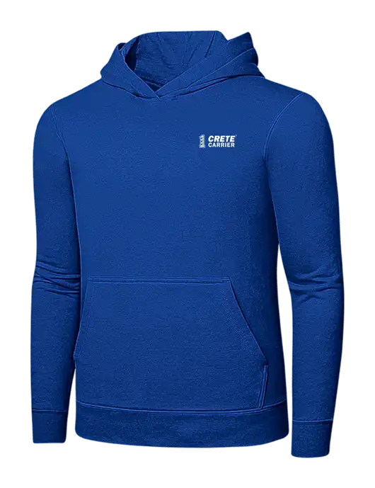 True Royal 7.8 oz Ring Spun Hooded Sweatshirt w/Crete Carrier Logo
