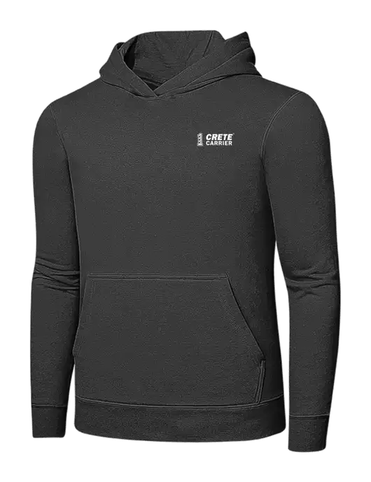 Charcoal 7.8 oz Ring Spun Hooded Sweatshirt w/Crete Carrier Logo