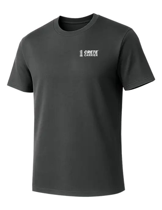 Allmade Charcoal Grey Organic Cotton Tee w/Crete Carrier Logo