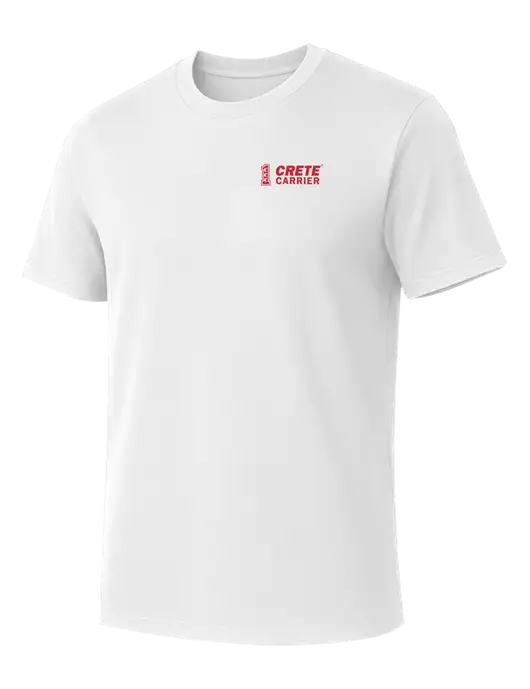 Allmade Bright White Organic Cotton Tee w/Crete Carrier Logo