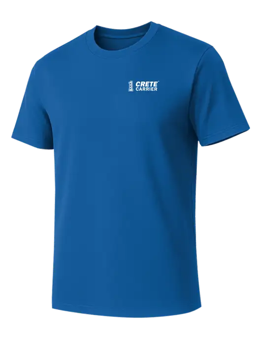 Allmade Royal Blue Organic Cotton Tee w/Crete Carrier Logo