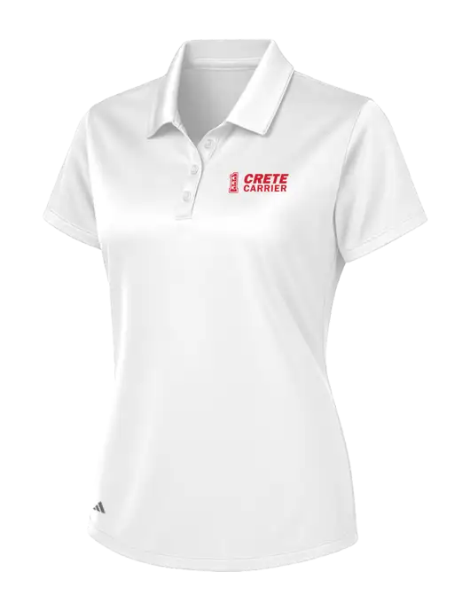 Adidas White Womens Basic Sport Polo w/Crete Carrier Logo
