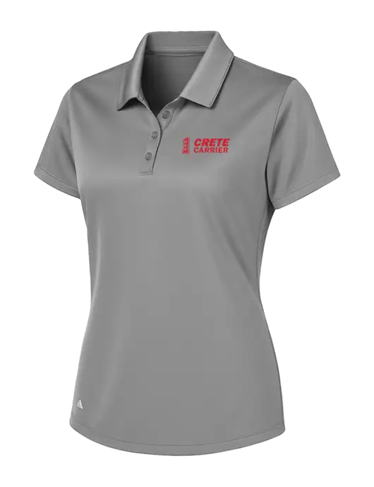 Adidas Light Grey Womens Basic Sport Polo w/Crete Carrier Logo