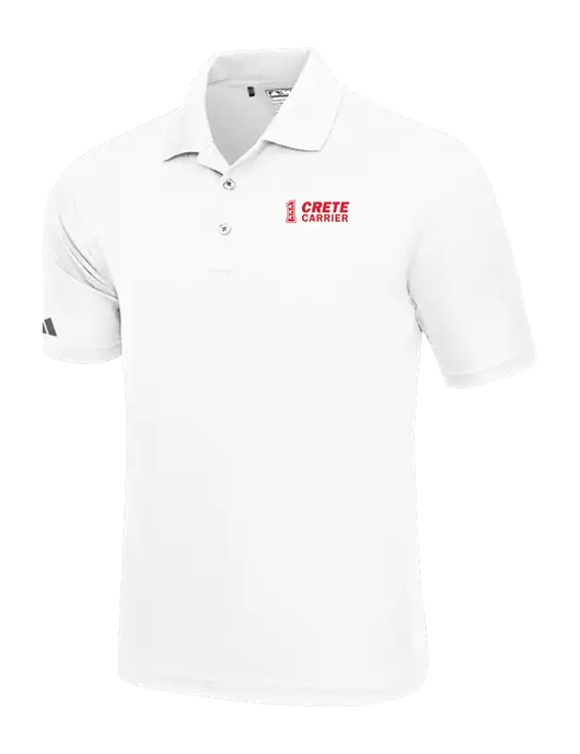 Adidas White Basic Sport Polo w/Crete Carrier Logo