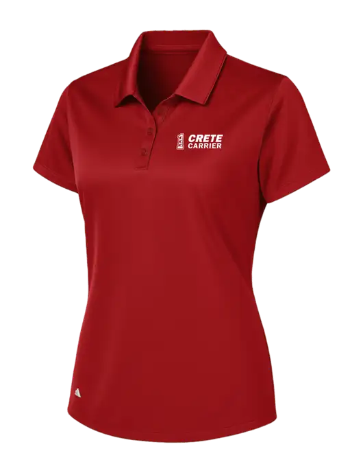Adidas Red Womens Basic Sport Polo w/Crete Carrier Logo