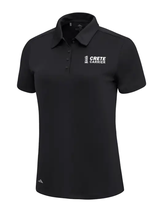 Adidas Black Womens Ultimate Solid Polo w/Crete Carrier Logo