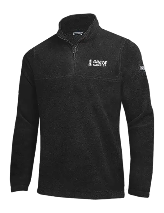 Columbia Black Steens Mountain Fleece 1/2 Zip Pullover w/Crete Carrier Logo
