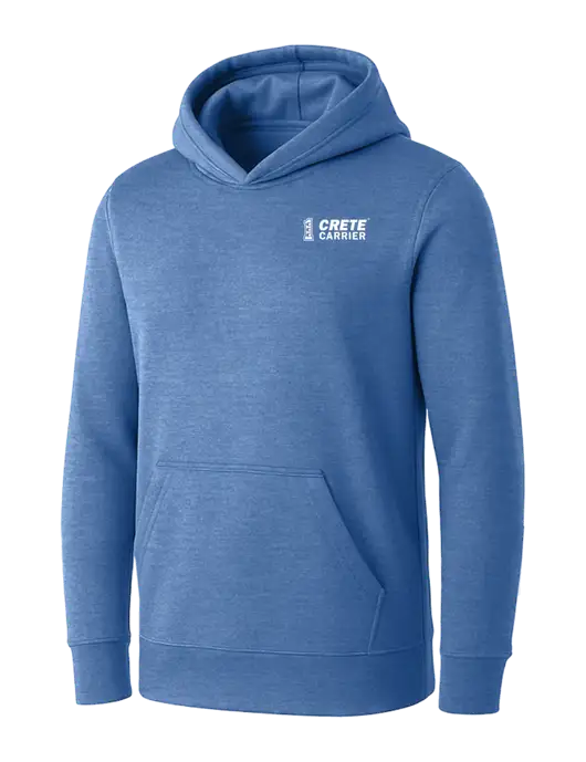 Womens Royal Heather Core Fleece Pullover Hooded Sweatshirt w/Crete Carrier Logo