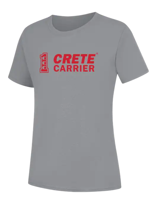 Womens Light Grey Heather Core Blend Tee w/Crete Carrier Logo