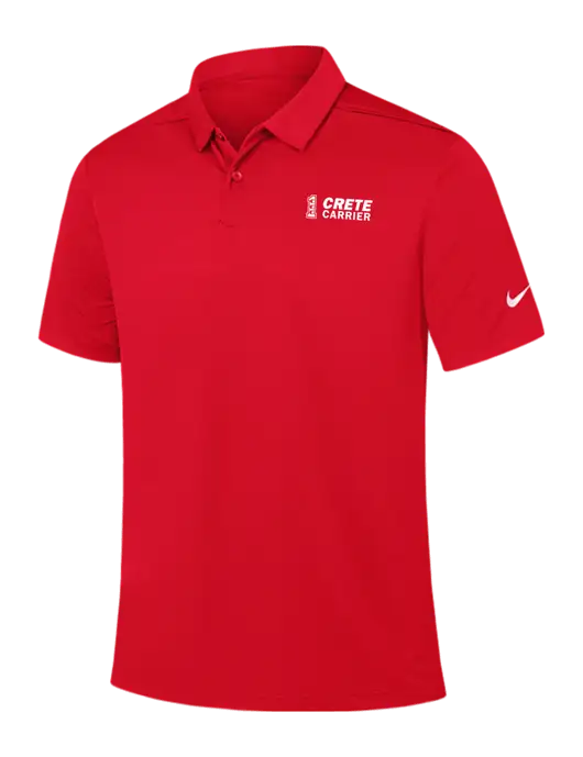 Nike Red Dry Essential Solid Polo w/Crete Carrier Logo
