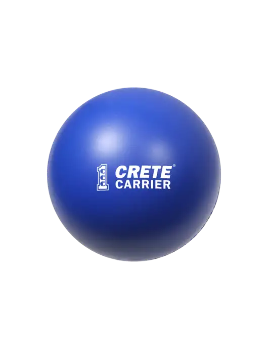 Dark Royal Blue Stress Reliever Ball w/Crete Carrier Logo