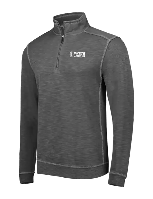 Tommy Bahama Dark Grey Tobago Bay 1/2 Zip w/Crete Carrier Logo