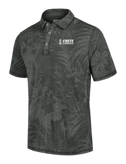 Tommy Bahama Dark Grey Santiago Paradise Polo w/Crete Carrier Logo