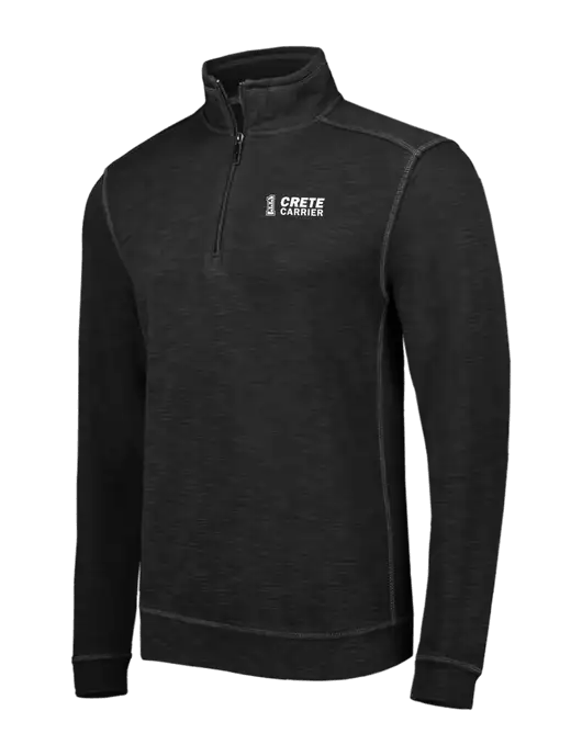 Tommy Bahama Black Tobago Bay 1/2 Zip w/Crete Carrier Logo