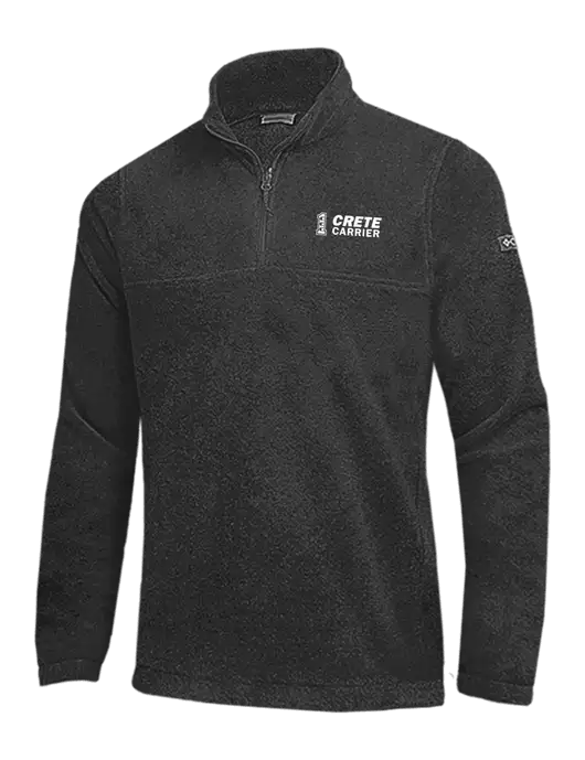 Columbia Charcoal Heather Steens Mountain Fleece 1/2 Zip Pullover w/Crete Carrier Logo
