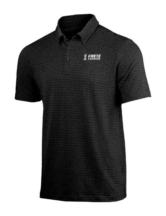 Adidas Black Printed Blend Polo w/Crete Carrier Logo
