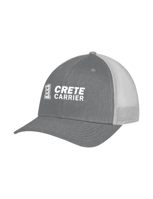 Richardson Adjustable Snapback Original 112 Trucker Cap Heather Grey w/Light Grey Mesh w/Crete Carrier Logo