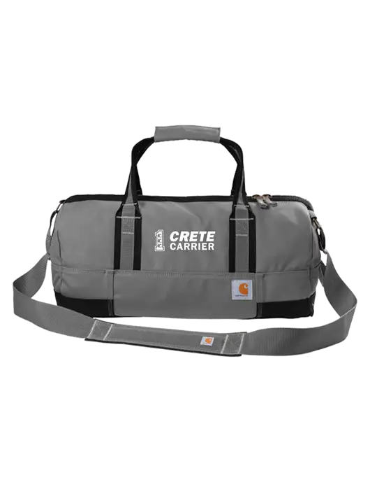 Carhartt Medium Grey Foundry Series 20” Duffel w/Crete Carrier Logo