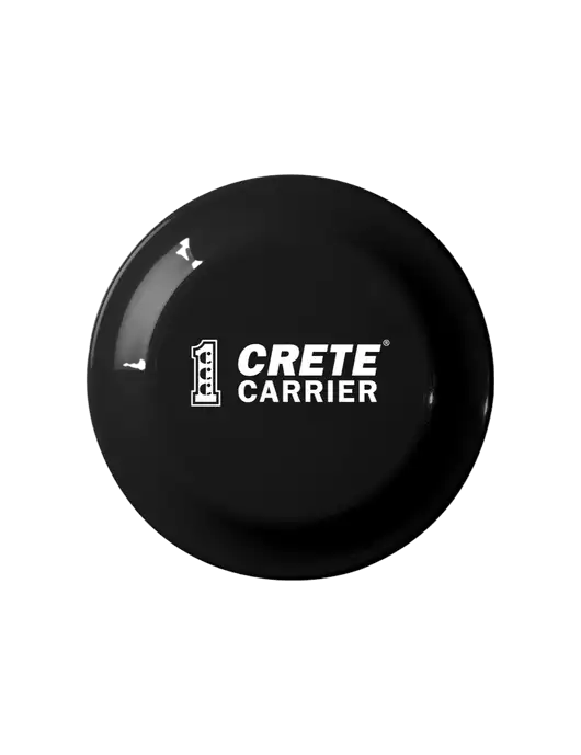 Fun Black Flying Disc w/Crete Carrier Logo