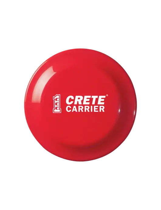 Fun Red Flying Disc w/Crete Carrier Logo