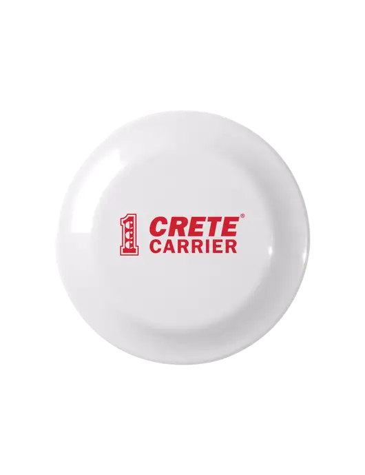 Fun White Flying Disc w/Crete Carrier Logo